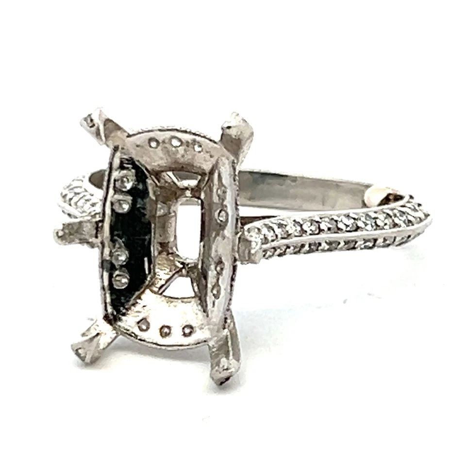 0.73 CARAT ROUND BRILLIANT H SI1 DIAMOND PLATINUM SEMI MOUNT RING: 0.73 CARAT ROUND BRILLIANT H SI1 DIAMOND PLATINUM SEMI MOUNT RING 0.73 Carat Round Brilliant H SI1 Diamond Platinum Semi Mount Ring 950 Semi-Mount Engagement Ring Details Department Unisex Adults Main