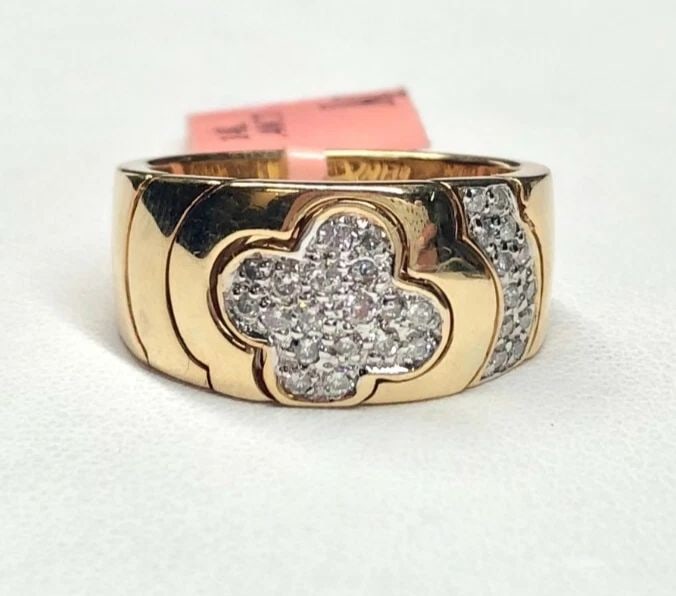 NEW WOMEN'S 14K YELLOW GOLD RING WITH 0.40CTS NATURAL DIAMONDS 9.2 GRAMS (1 of 2)