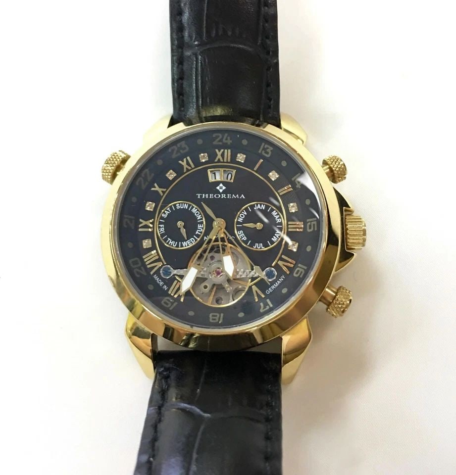 THEOREMA GM-3005 AUTOMATIC MEN'S WATCH 35 JEWELS WITH DIAMOND DIAL (1 of 1)
