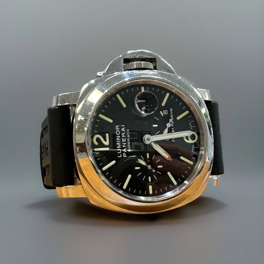 PANERAI LUMINOR MEN'S BLACK WATCH WITH RUBBER STRAP - PAM00090 (1 of 2)