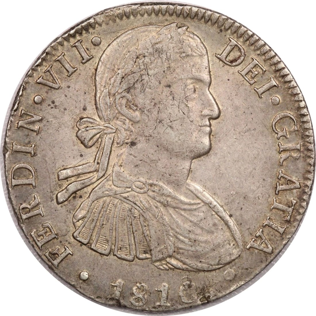 1810 MO HJ SPANISH COLONIAL MEXICO 8 REALES, EXTREMELY FINE XF, KM #110 (1 of 2)