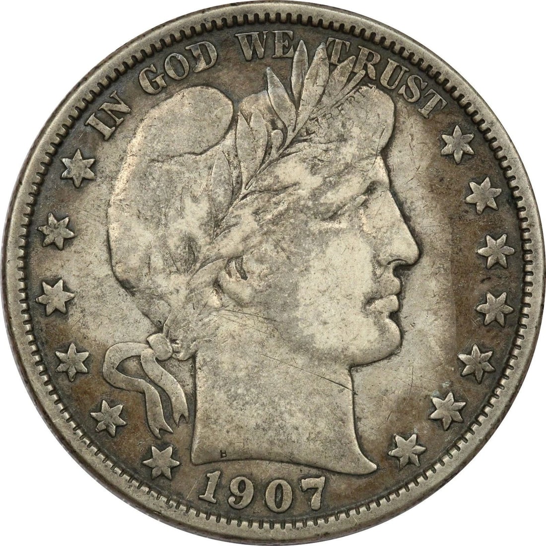 1907-O BARBER HALF DOLLAR 50C, VERY FINE VF (1 of 2)