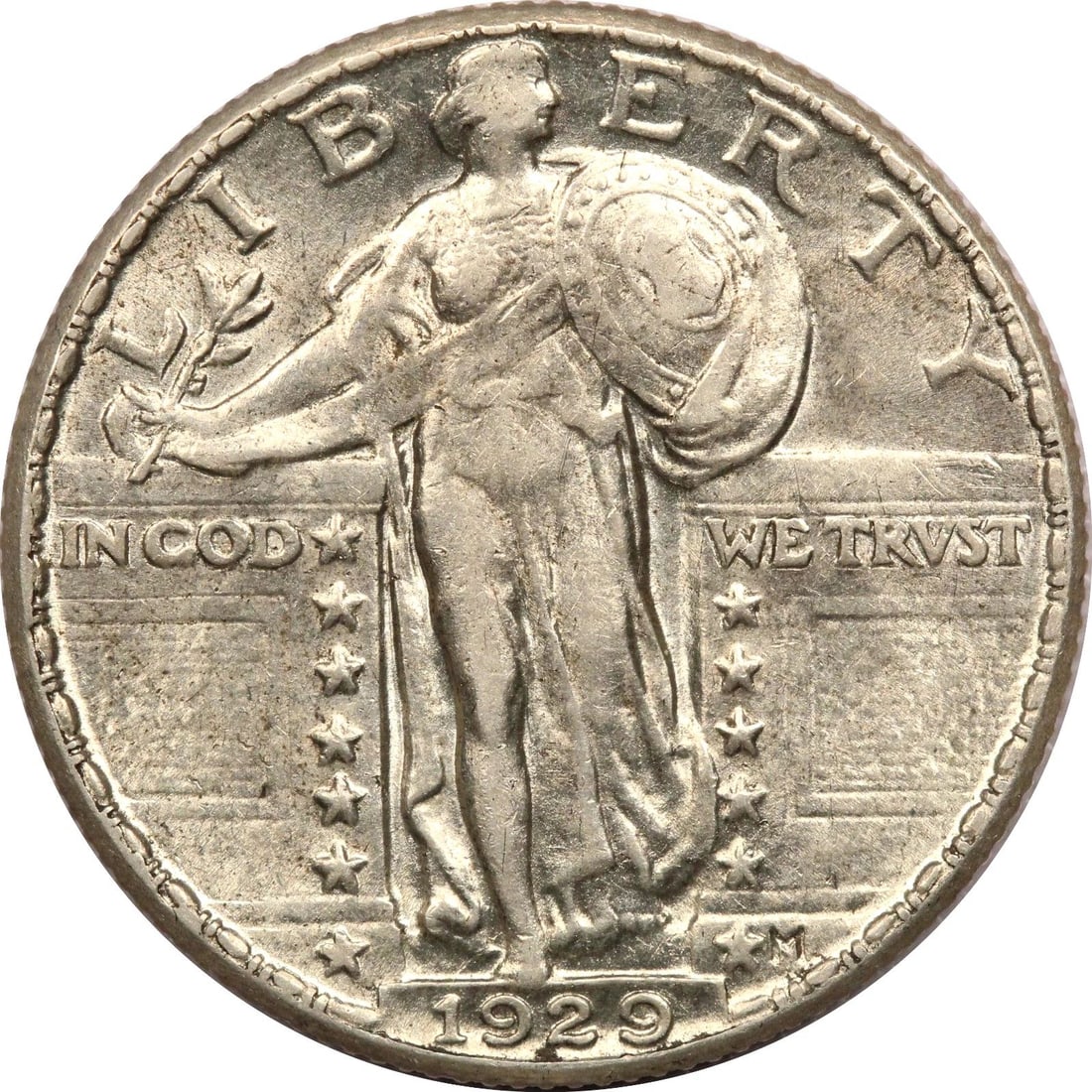 1929 STANDING LIBERTY QUARTER 25C, ABOUT UNCIRCULATED AU: 1929 STANDING LIBERTY QUARTER 25C, ABOUT UNCIRCULATED AU 1929 Standing Liberty Quarter 25C, About Uncirculated AU THE ITEM(S) IN THE PHOTO(S) IS THE EXACT ITEM(S) YOU WILL RECEIVE!