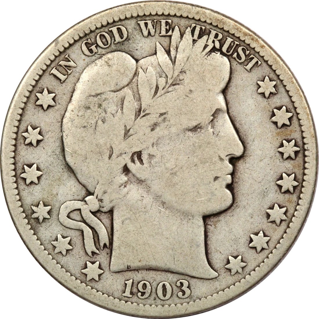 1903-O BARBER HALF DOLLAR 50C, FINE F (1 of 2)
