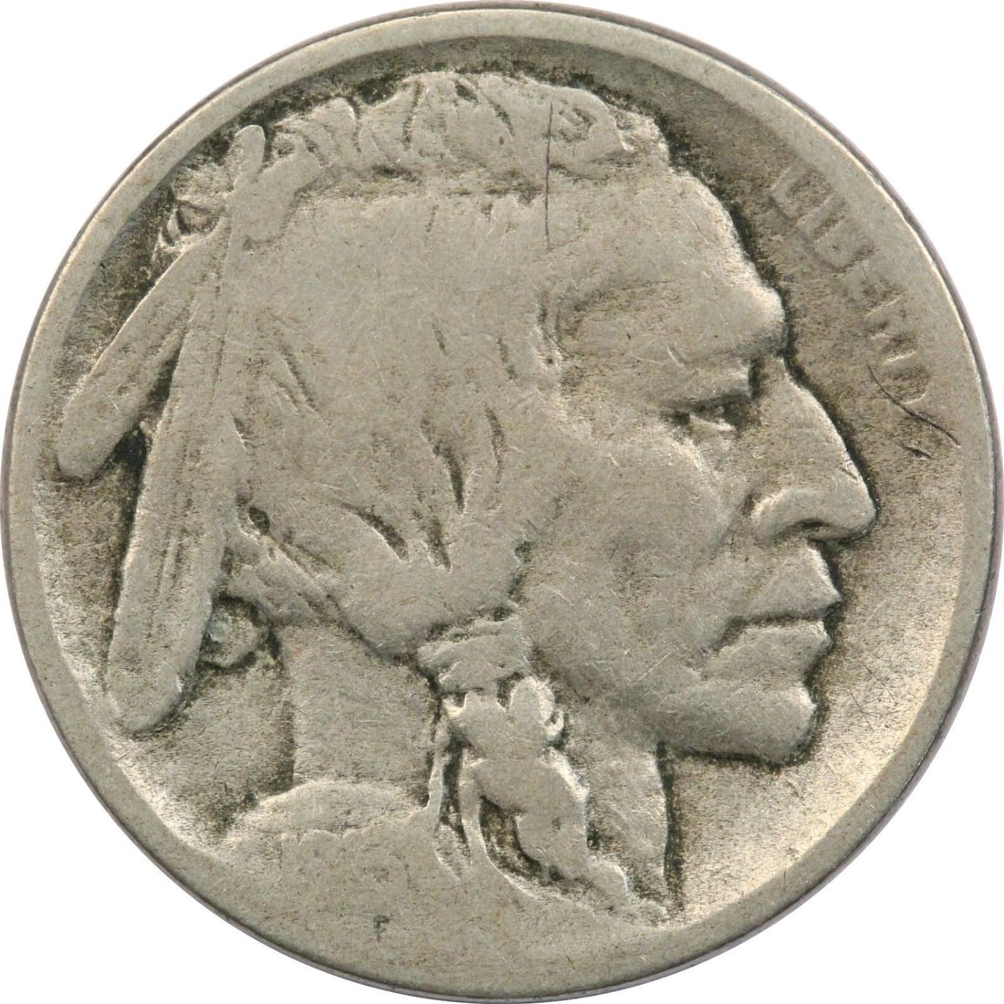 1913-D TYPE 2 BUFFALO NICKEL 5C, VERY GOOD VG (1 of 2)