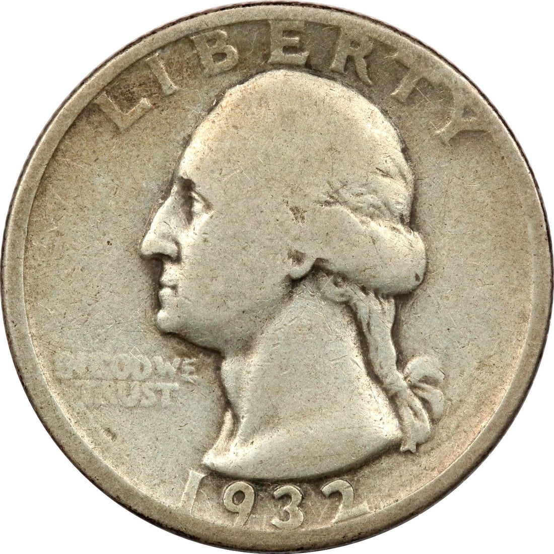 1932-D WASHINGTON QUARTER 25C, VERY GOOD VG+ (1 of 2)
