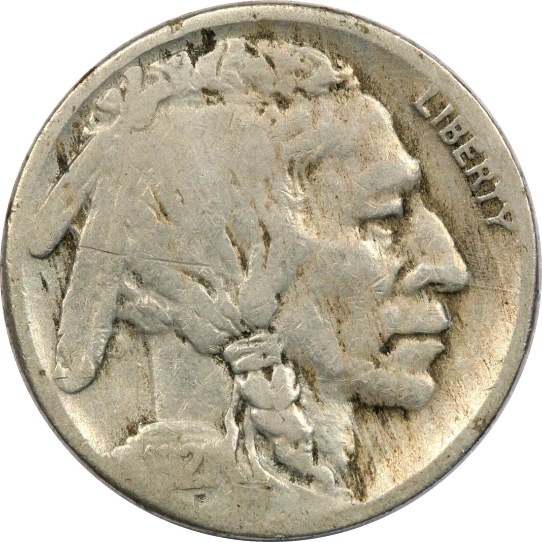 1921-S BUFFALO NICKEL, VERY GOOD VG+: 1921-S BUFFALO NICKEL, VERY GOOD VG+ 1921-S Buffalo Nickel, Very Good VG+ THE ITEM(S) IN THE PHOTO(S) IS THE EXACT ITEM(S) YOU WILL RECEIVE!