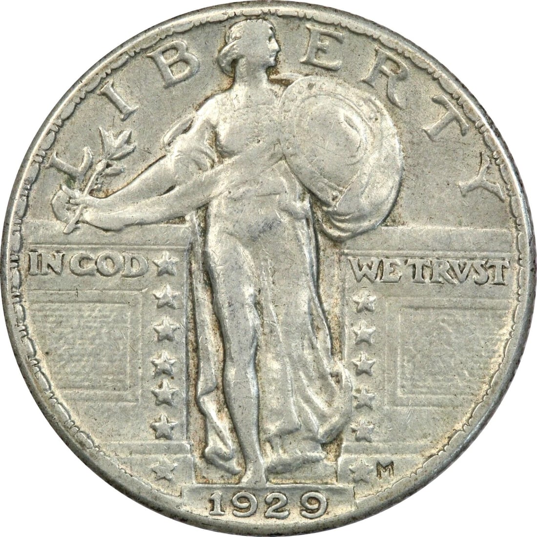 1929-S STANDING LIBERTY QUARTER 25C, EXTREMELY FINE XF (1 of 2)