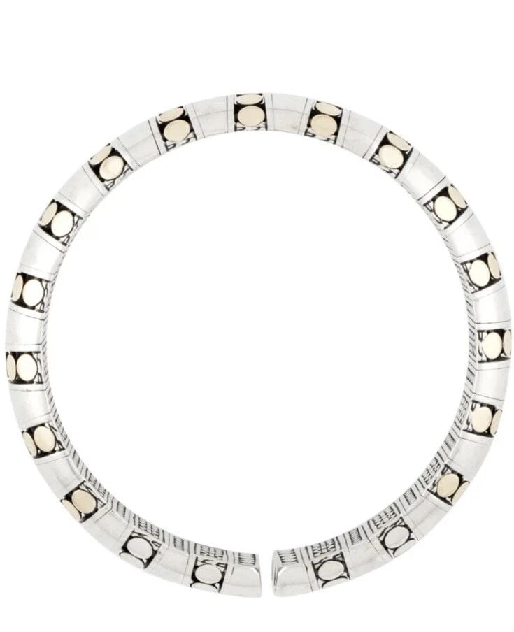 JOHN HARDY DOT COLLECTION STERLING SILVER & 18K YG CUFF (1 of 1)