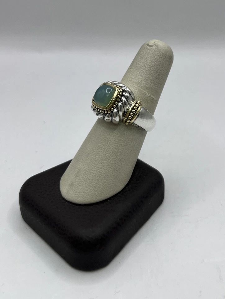 SAMUEL BENHAM BJC LAFIES SIZE 8.25 RING 925 AND 18K (1 of 1)