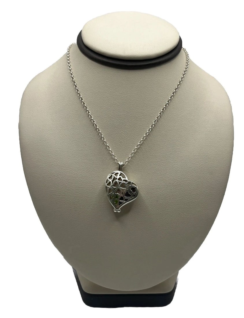 TALISA HEARTS NECKLACE STERLING SILVER WITH VARIOUS STONES: TALISA HEARTS NECKLACE STERLING SILVER WITH VARIOUS STONES TALISA HEARTS NECKLACE STERLING SILVER WITH VARIOUS STONES This beautiful necklace from Talisa Jewerly features a heart-shaped pendant with v