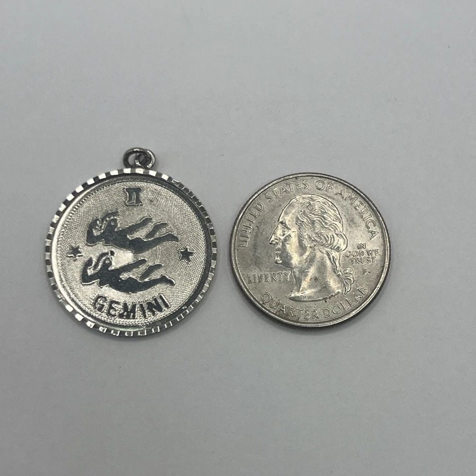GEMINI STERLING SILVER CHARM - 2