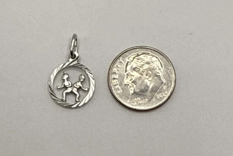 STERLING SILVER GEMINI PENDANT (1 of 1)
