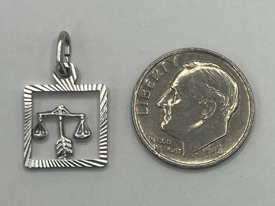 LIBRA STERLING SILVER CHARM - 2