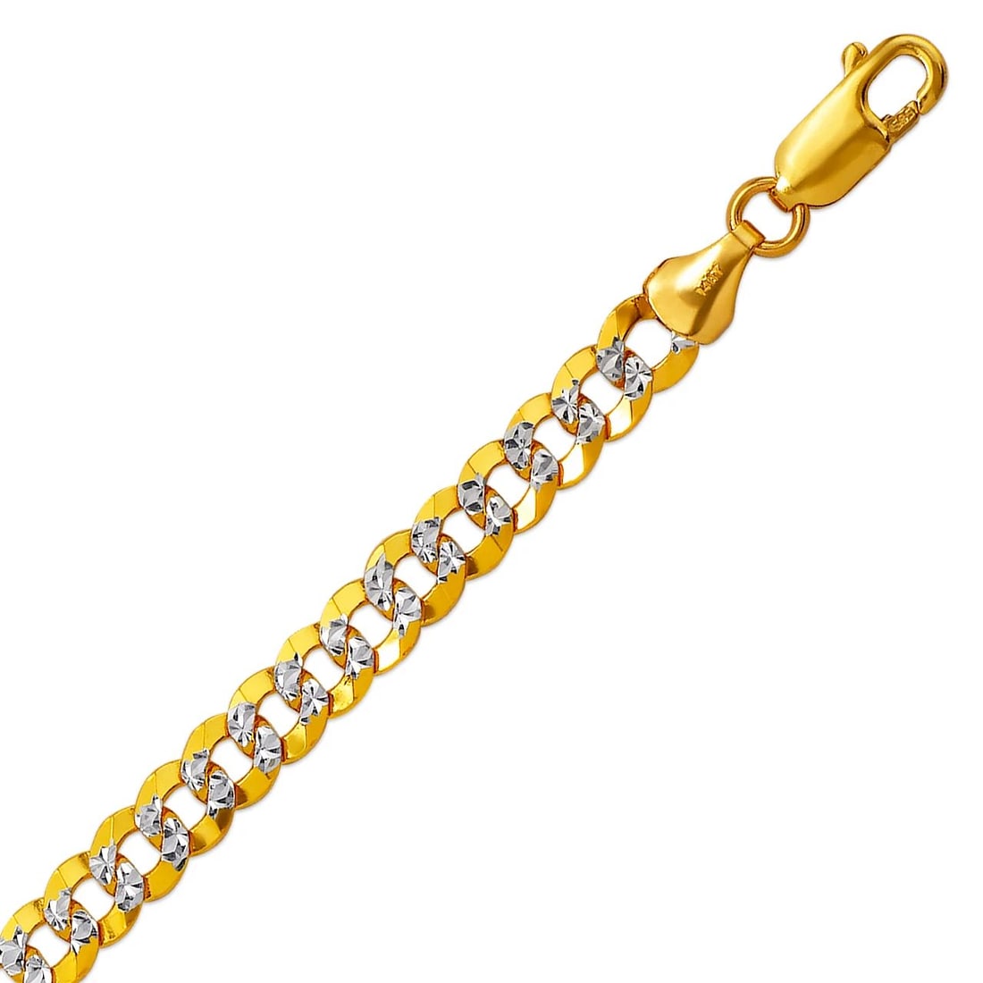 NEW 14K WHITE PAVE GOLD CURB LIGHT PAVE BRACELET: NEW 14K WHITE PAVE GOLD CURB LIGHT PAVE BRACELET CURB LIGHT PAVE BRACELET NEW 14K WHITE PAVE GOLD LENGTH: 7" 7.5" inch AVERAGE Apx WEIGHT : 5.6g