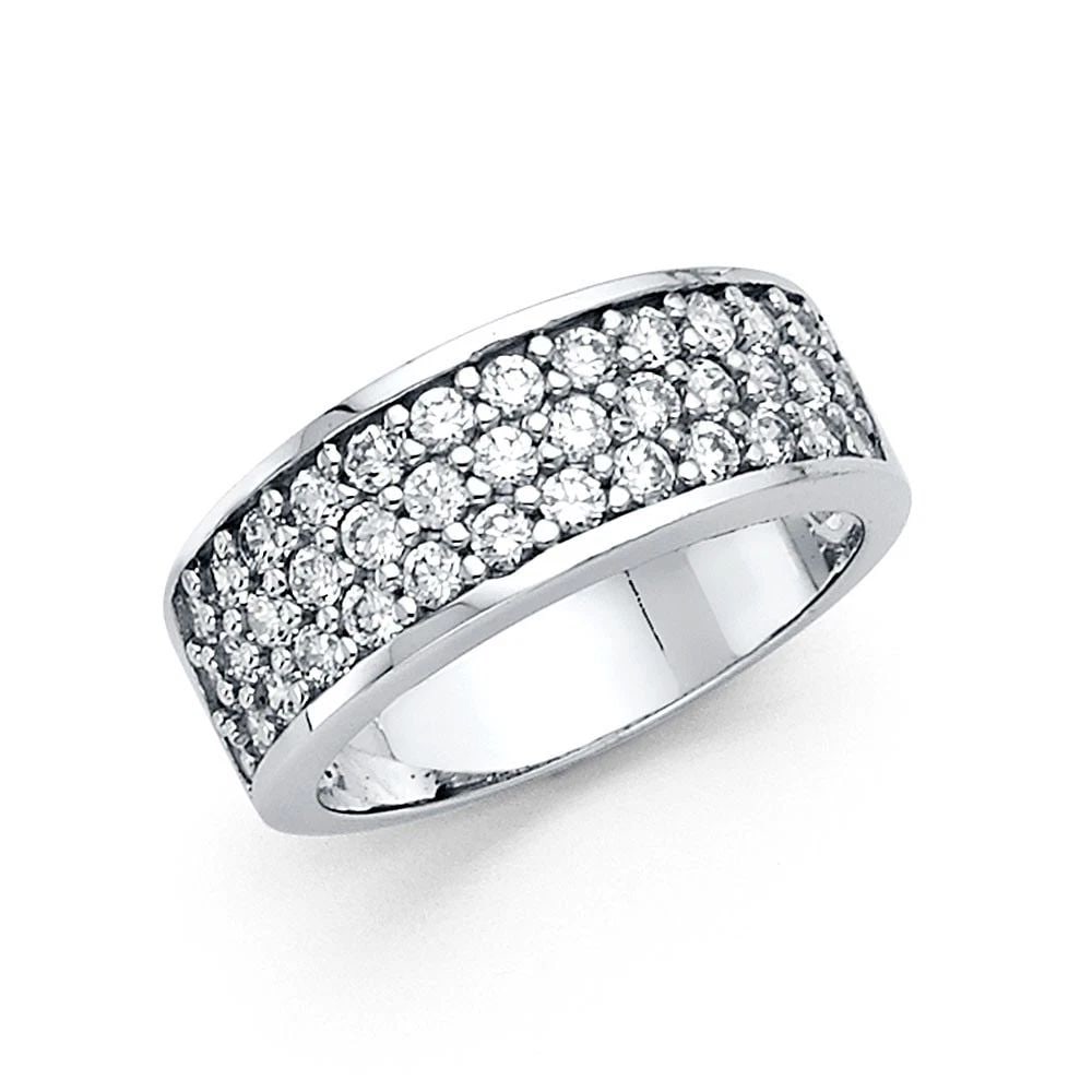 NEW 14K WHITE GOLD WEDDING BAND (1 of 2)