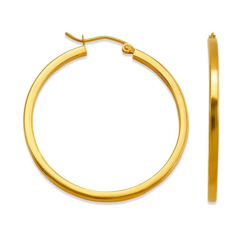 NEW 14K YELLOW GOLD 2MM SQUARE TUBE HOOP EARRINGS: NEW 14K YELLOW GOLD 2MM SQUARE TUBE HOOP EARRINGS 2MM SQUARE TUBE HOOP EARRINGS NEW 14K YELLOW GOLD Width: Approx. 2.0mm Apx WEIGHT: 1.6g