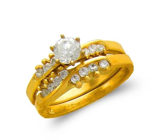 NEW 14K YELLOW GOLD LADIES FASHION SOLITAIRE RING (1 of 1)