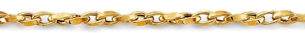 NEW 14K YELLOW GOLD FANCY TWIST LINK BRACELET (1 of 2)