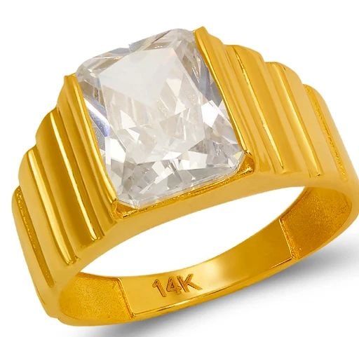 NEW 14K YELLOW GOLD MEN'S RING: NEW 14K YELLOW GOLD MEN'S RING MEN'S RING NEW 14K YELLOW GOLD Apx. SIZE: 11mm Apx. WEIGHT: 5.2g