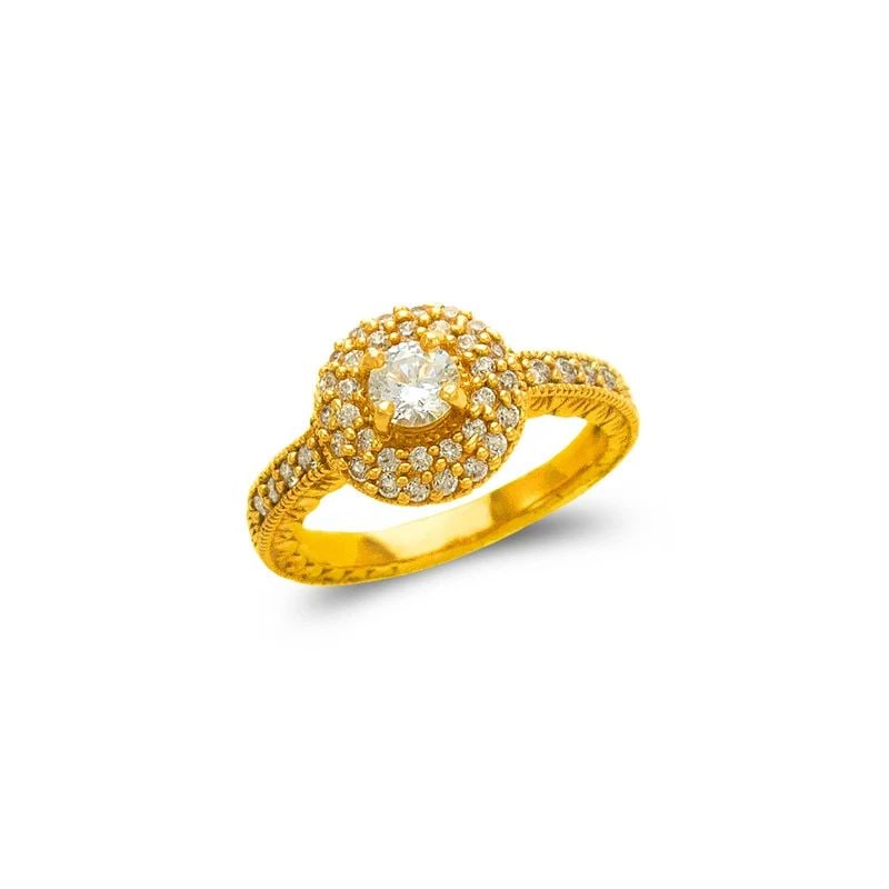 NEW 14K YELLOW GOLD LADIES FASHION SOLITAIRE RING: NEW 14K YELLOW GOLD LADIES FASHION SOLITAIRE RING LADIES FASHION SOLITAIRE RING NEW 14K YELLOW GOLD Apx. SIZE: 11mm Apx. WEIGHT: 5.1g