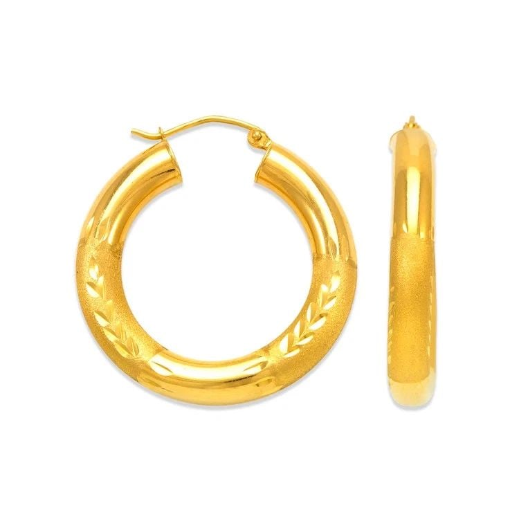NEW 14K YELLOW GOLD 5MM ROUND TUBE HOOP EARRINGS: NEW 14K YELLOW GOLD 5MM ROUND TUBE HOOP EARRINGS 5MM ROUND TUBE HOOP EARRINGS NEW 14K YELLOW GOLD Width: Approx. 5mm Apx WEIGHT: 4.7g