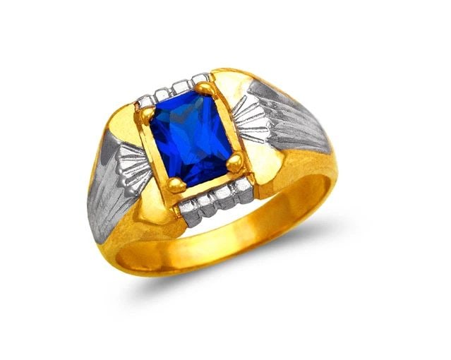 NEW 14K TWO TONE GOLD KIDS RING (1 of 1)