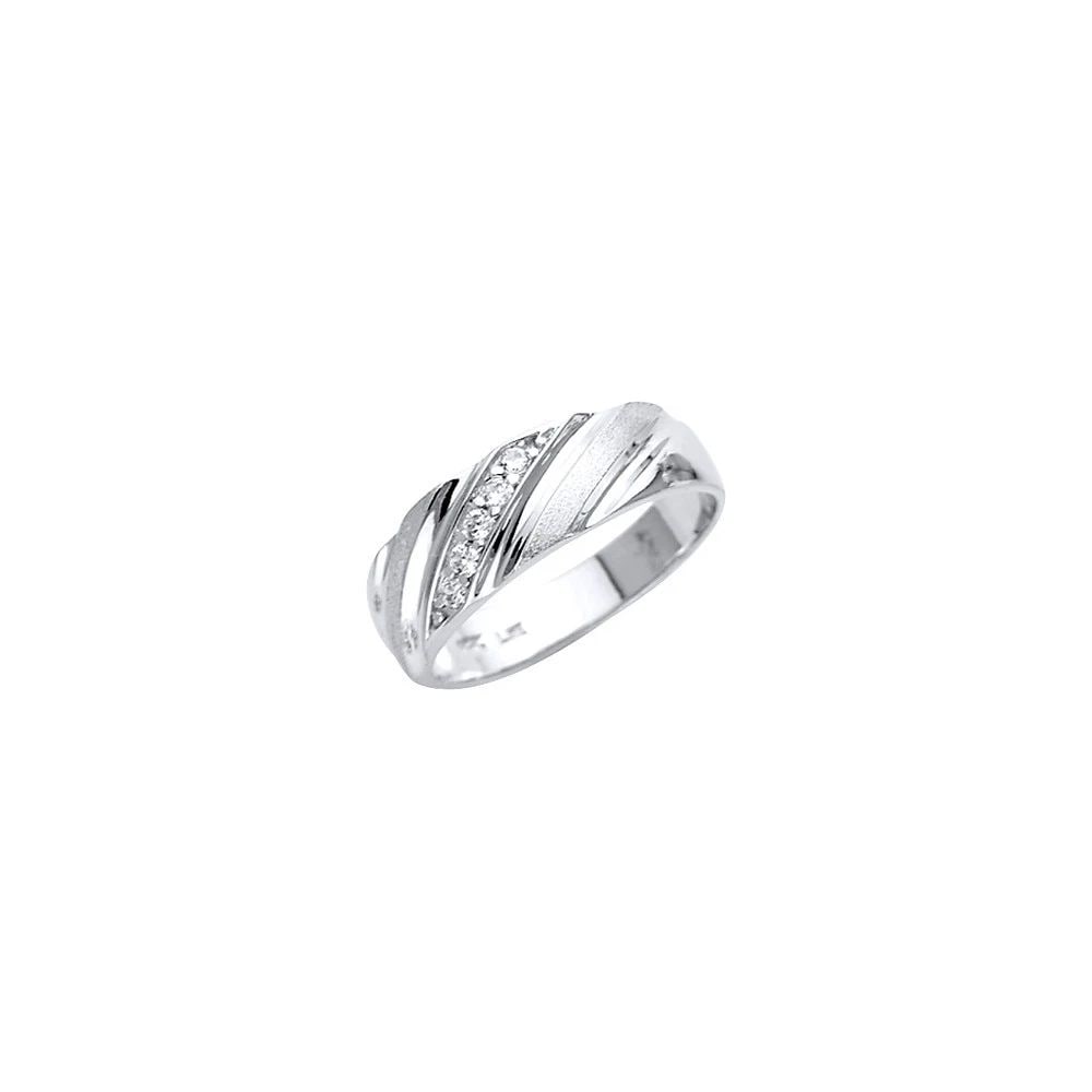 NEW 14K WHITE GOLD MEN'S WEDDING BAND/TRIO SET - SIZE 10: NEW 14K WHITE GOLD MEN'S WEDDING BAND/TRIO SET MEN'S WEDDING BAND/TRIO SET NEW 14K WHITE GOLD WIDTH : WEIGHT : 4.5g