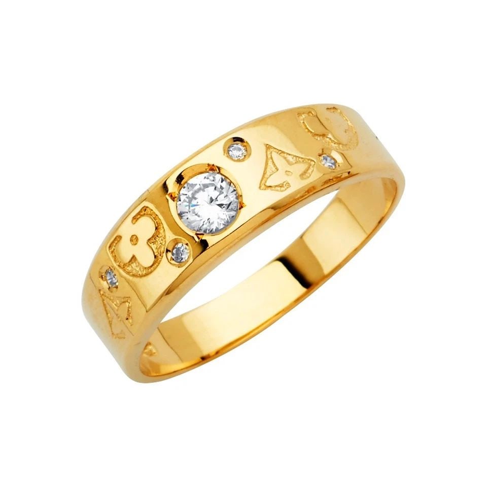 NEW 14K YELLOW GOLD MEN'S WEDDING BAND/TRIO SET - SIZE 10: NEW 14K YELLOW GOLD MEN'S WEDDING BAND/TRIO SET MEN'S WEDDING BAND/TRIO SET NEW 14K YELLOW GOLD WIDTH : WEIGHT : 4.5g