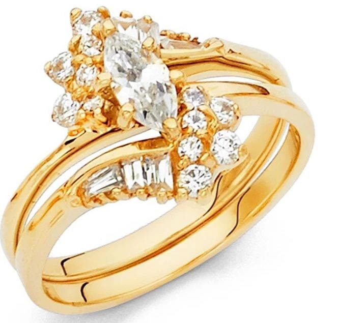 NEW 14K YELLOW GOLD DUO SET (1 of 2)