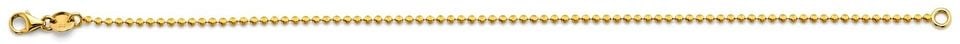 NEW 14K YELLOW GOLD 1.4MM DISCO DC BALL CHAIN (1 of 1)