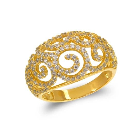 NEW 14K YELLOW GOLD LADIES FANCY RING (1 of 2)
