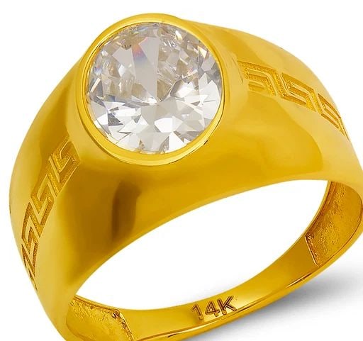 NEW 14K YELLOW GOLD MEN'S RING (1 of 2)