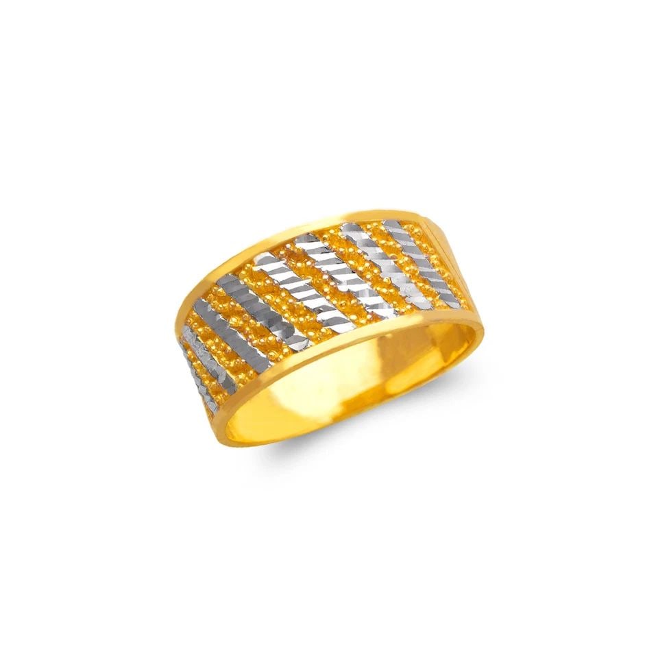 NEW 14K TWO TONE GOLD LADIES RING (1 of 1)