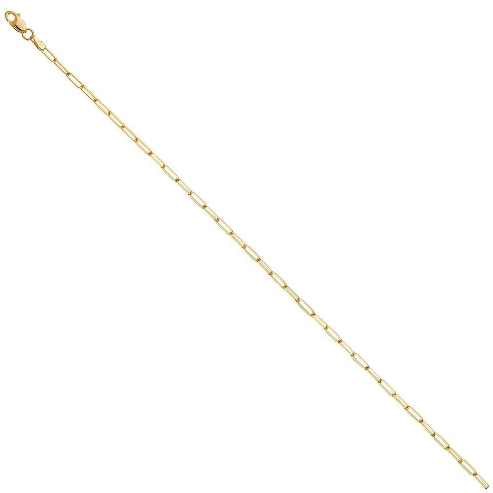 NEW 14K YELLOW GOLD 2.0MM SOLID SQUARE PAPERCLIP CHAIN (1 of 1)