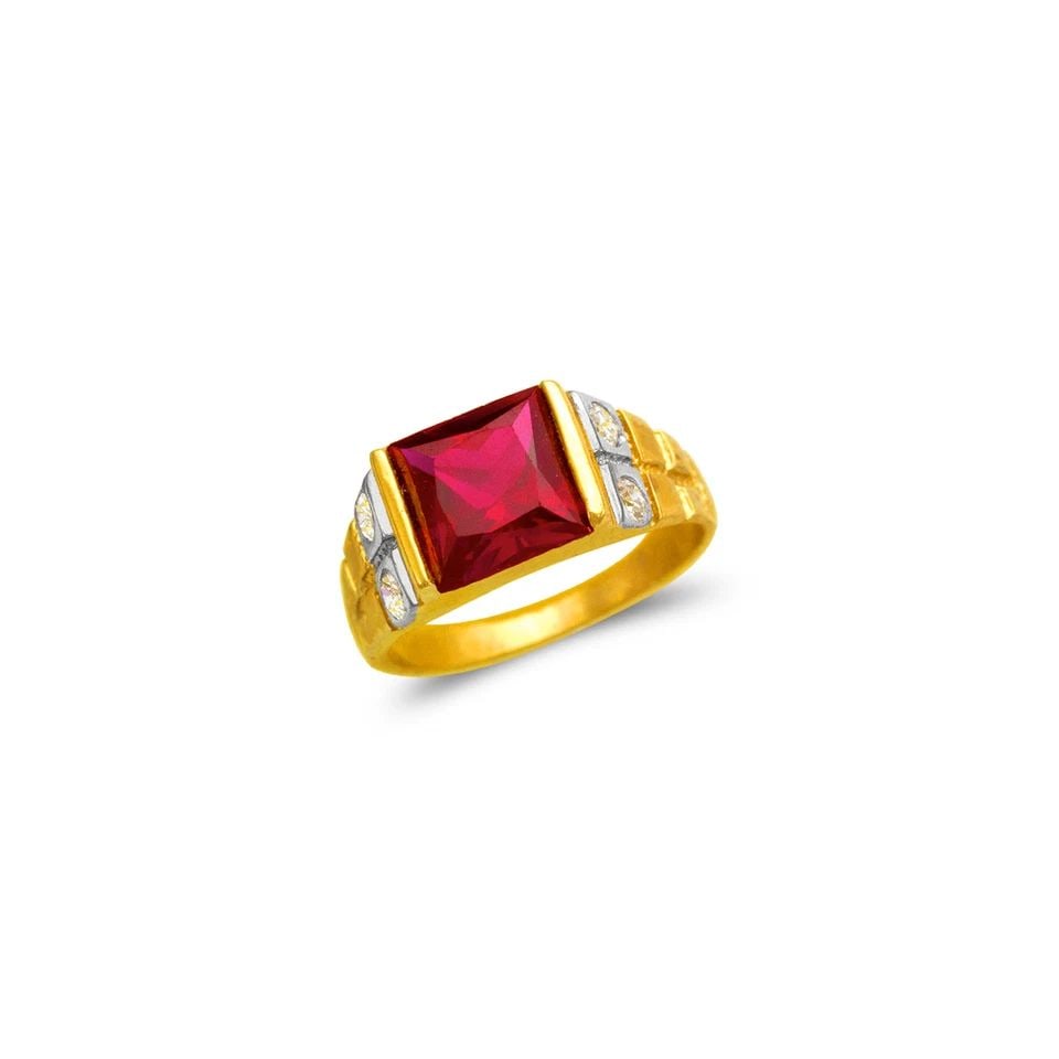 NEW 14K TWO TONE GOLD KIDS RING (1 of 1)