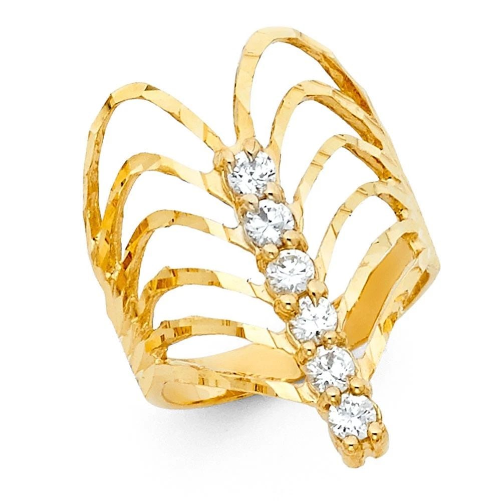 NEW 14K YELLOW GOLD SEMANARIO RING (1 of 2)