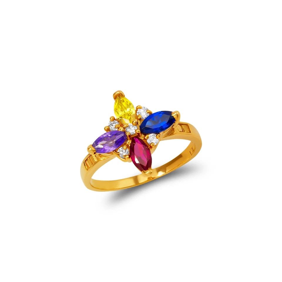 NEW 14K YELLOW GOLD MOTHER'S RING (1 of 1)