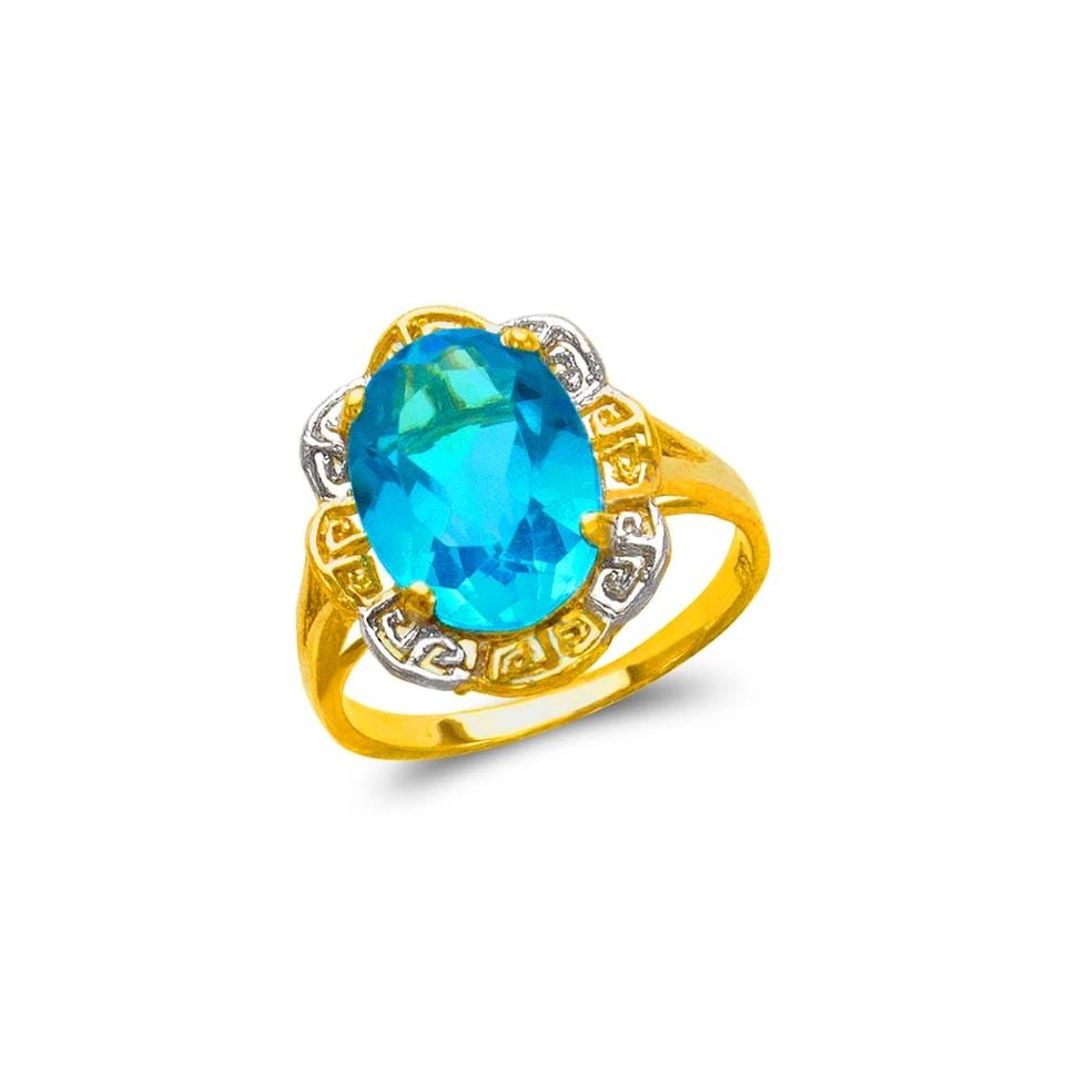 NEW 14K TWO TONE GOLD LADIES MYSTIC RING: NEW 14K TWO TONE GOLD LADIES MYSTIC RING LADIES MYSTIC RING NEW 14K TWO TONE GOLD Apx. WIDTH: 14mm Apx. WEIGHT: 3.9g