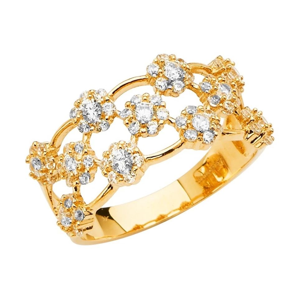 NEW 14K YELLOW GOLD FANCY BAND - SIZE 10: NEW 14K YELLOW GOLD FANCY BAND FANCY BAND NEW 14K YELLOW GOLD WIDTH : WEIGHT : 3.6g