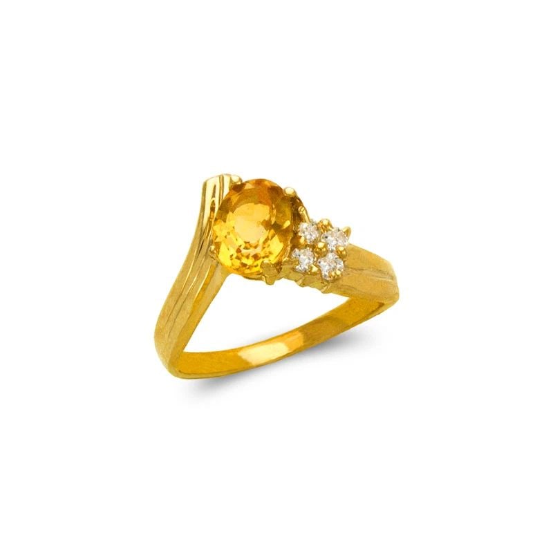 NEW 14K YELLOW GOLD LADIES MYSTIC RING (1 of 1)