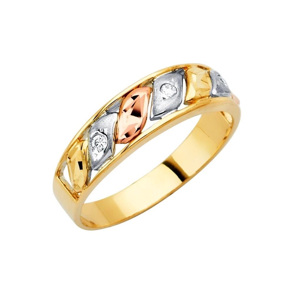 NEW 14K TRI COLOR GOLD MEN'S WEDDING BAND/TRIO SET - SIZE 10: NEW 14K TRI COLOR GOLD MEN'S WEDDING BAND/TRIO SET MEN'S WEDDING BAND/TRIO SET NEW 14K TRI COLOR GOLD WIDTH : WEIGHT : 3.3g
