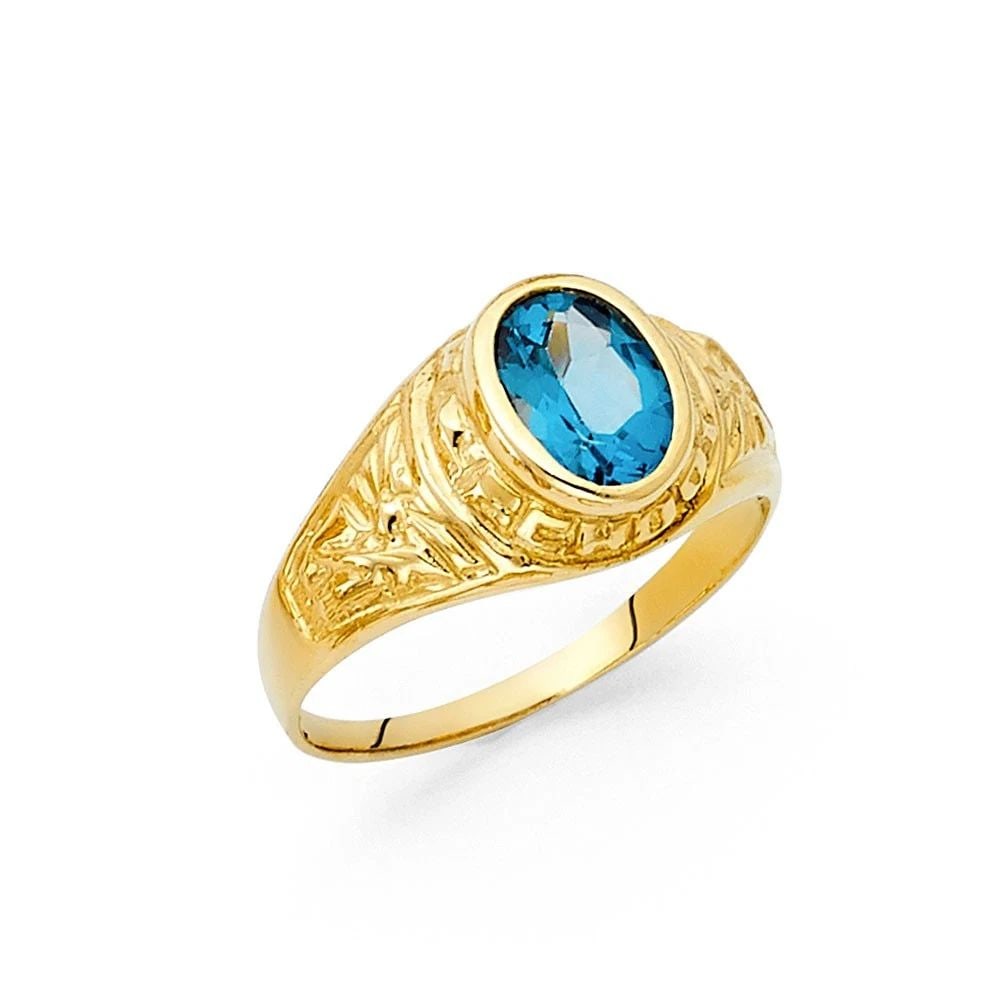 NEW 14K YELLOW GOLD MEN'S RING - SIZE 10 (1 of 1)
