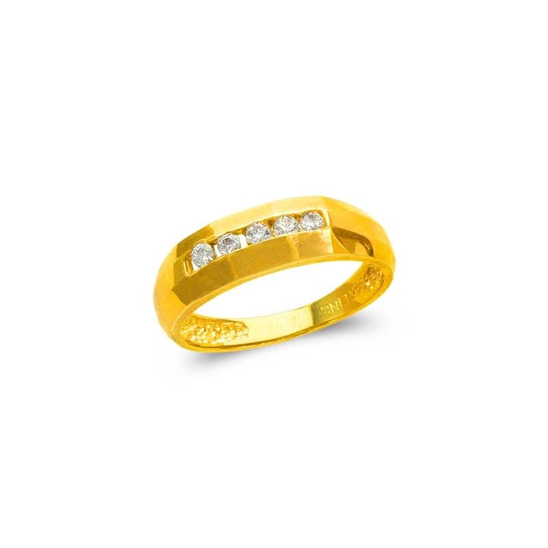 NEW 14K YELLOW GOLD LADIES COUPLE RING (1 of 1)