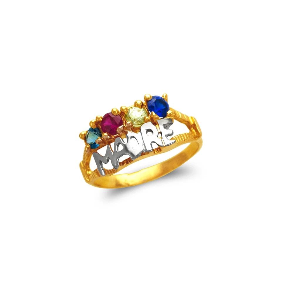 NEW 14K TWO TONE GOLD MADRE RING: NEW 14K TWO TONE GOLD MADRE RING MADRE RING NEW 14K TWO TONE GOLD Apx. WIDTH: 10mm Apx. WEIGHT: 2.9g
