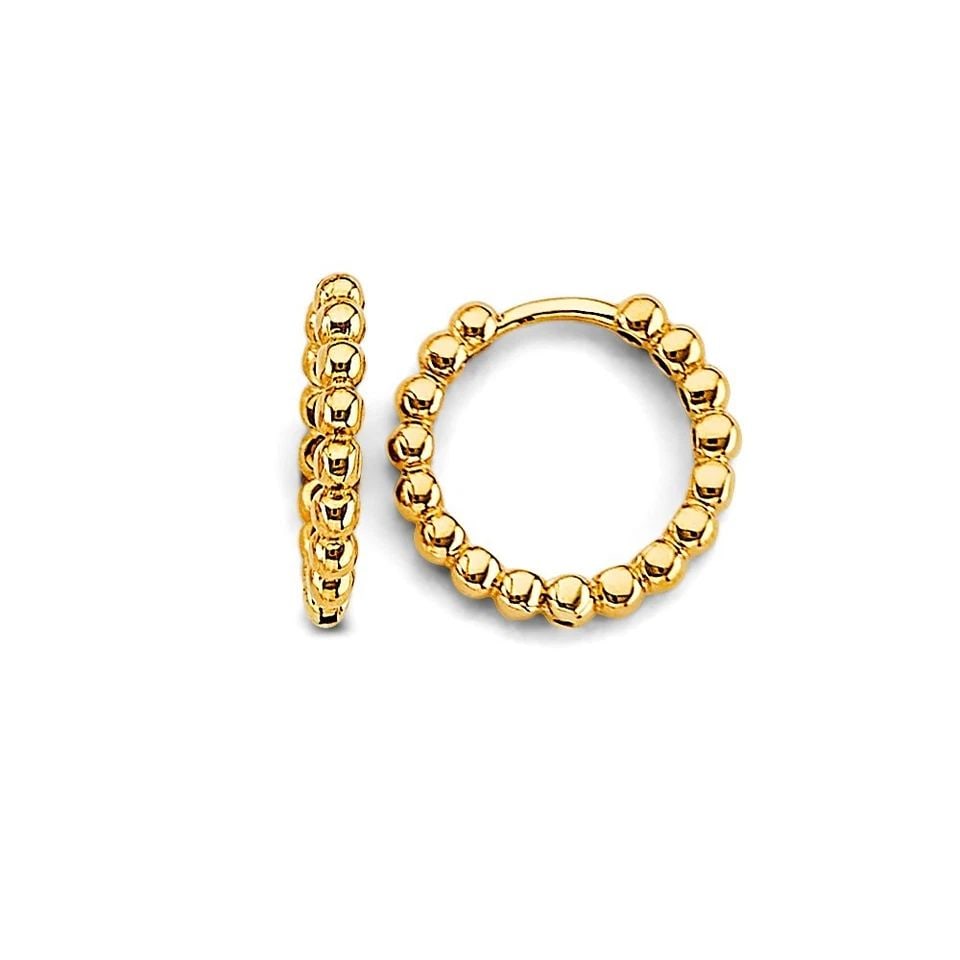 NEW 14K YELLOW GOLD HUGGIES EARRINGS: NEW 14K YELLOW GOLD HUGGIES EARRINGS HUGGIES EARRINGS NEW 14K YELLOW GOLD HEIGHT - 15 mm WIDTH - 15 mm Apx WEIGHT - 2.1 g