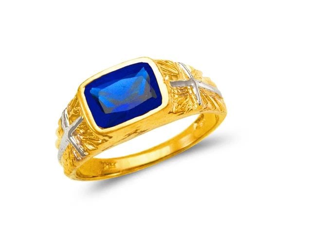 NEW 14K TWO TONE GOLD KIDS RING: NEW 14K TWO TONE GOLD KIDS RINGKIDS RINGNEW 14KTWO TONE GOLDApx. WIDTH: 7mmApx. WEIGHT: 2.5g