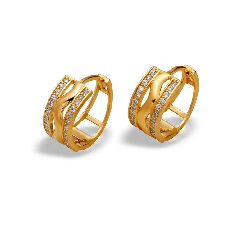 NEW 14K YELLOW GOLD HUGGIE EARRINGS: NEW 14K YELLOW GOLD HUGGIE EARRINGS HUGGIE EARRINGS NEW 14K YELLOW GOLD Width: Approx. 7x14mm Apx WEIGHT: 2.4g
