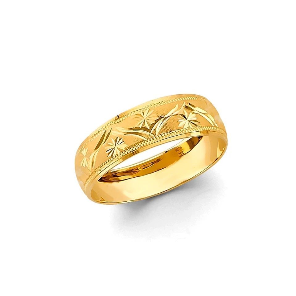 NEW 14K YELLOW GOLD MEN'S WEDDING BAND - SIZE 10 (1 of 1)