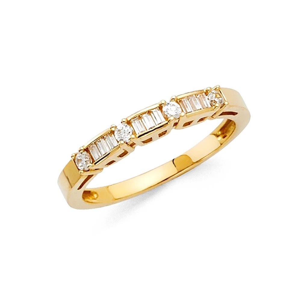 NEW 14K YELLOW GOLD LADIES WEDDING BAND (1 of 2)